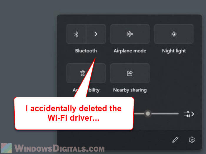 Accidentally Deleted the WiFi Driver in Windows 11