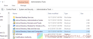 windows 10 install active directory users and computers