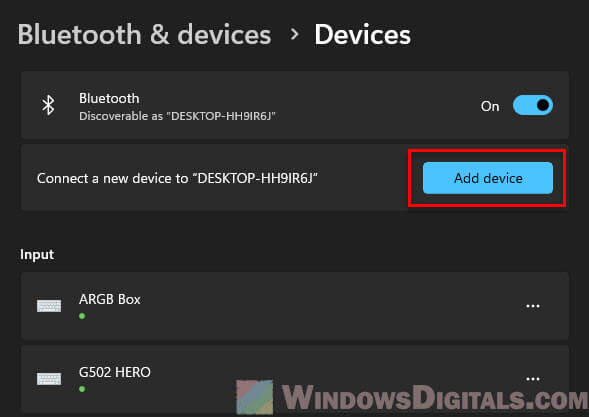 Add a bluetooth controller in Windows 11