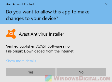 avast is down windows 10