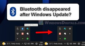 Bluetooth Disappeared After Windows 11 10 Update (fix)