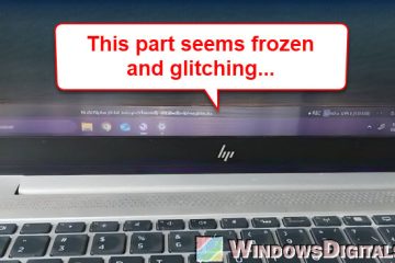 Bottom of Laptop Screen Glitching and Freezing