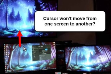 Can't Move Mouse From One Monitor to Another Windows 11