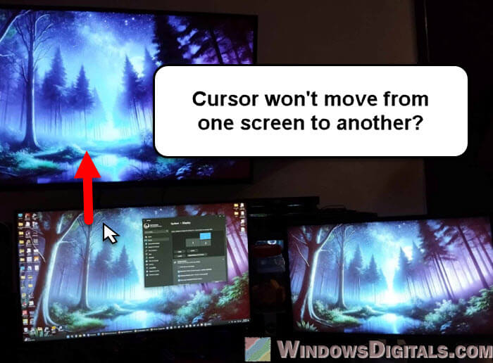 Can't Move Mouse From One Monitor to Another Windows 11