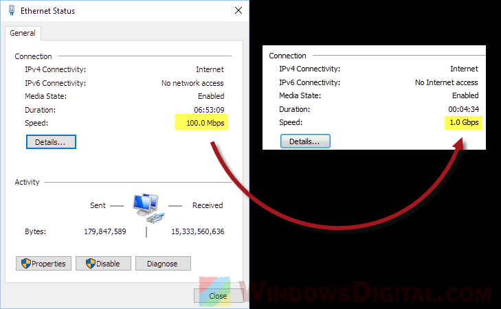 Change Ethernet From 100Mbps To 1Gbps In Windows 11 10