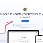 Chrome You need to update your browser to view the content