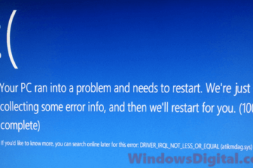 Driver IRQL_NOT_LESS_OR_EQUAL Windows 10