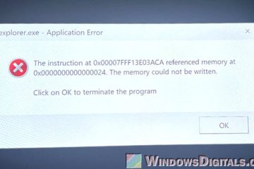 Explorer.exe Application Error when shut down or restart Windows 11