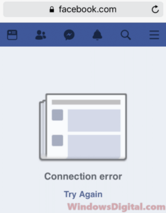 dragon city facebook connection error
