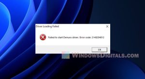 Failed to start denuvo driver error code 2148204812 как исправить