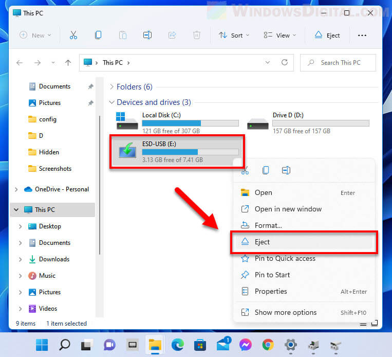 How To Eject USB Or External Hard Drive In Windows 11