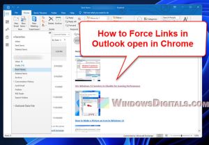 How to Get Outlook to Open Links in Chrome on Windows 11/10