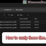 How to Open and Unzip zip.001 zip.002 Files