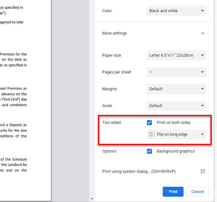 How To Print Front And Back On Google Docs Double Sided 