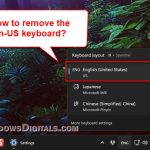 How to Remove English US Keyboard from Windows 11 Taskbar