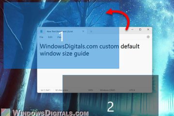 How to Set Default Window Size in Windows 11