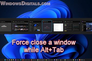 How to close a window with Alt + Tab in Windows 11