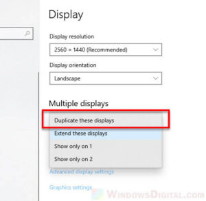 duplicate screen shortcut windows 11
