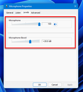 How To Increase Or Boost Microphone Volume In Windows 11