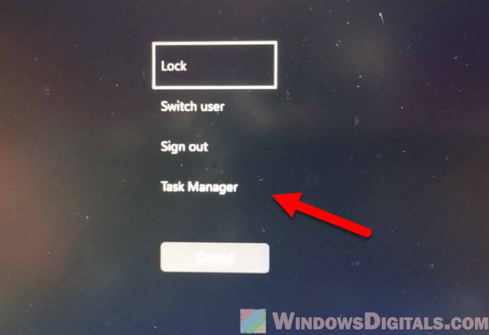 How to open Task Manager when Windows is not responding