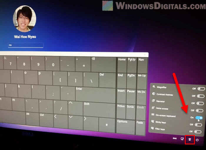 How to open on-screen keyboard on Windows 11 login screen