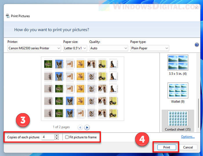 How To Print Multiple Photos On One Page In Windows 11