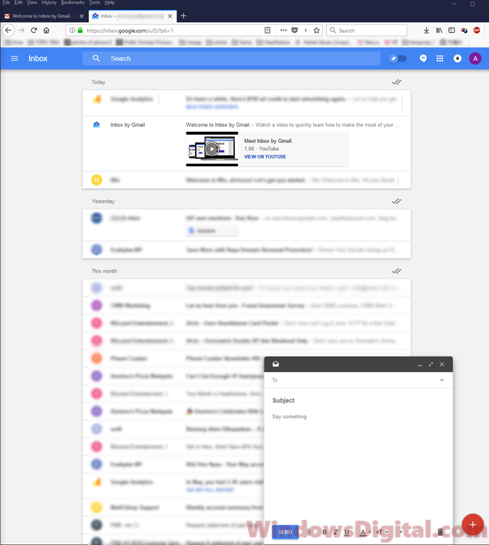 gmail puts my sent mail back into my inbox