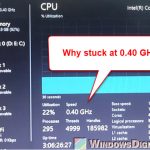 Laptop CPU Processor Stuck at 0.40 GHz