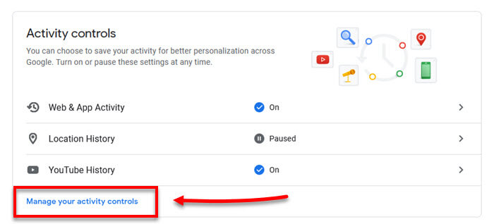 Manage Youtube and google activities for not interested feedback
