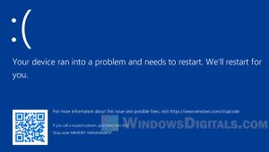 Memory_Management ntoskrnl.exe BSOD on Windows 11 or 10