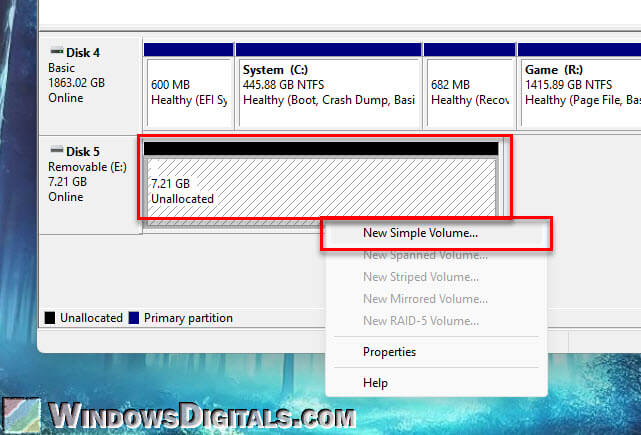 Merge two drives into one for USB drive