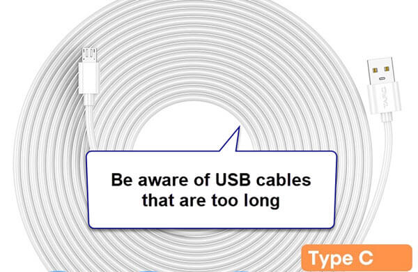 Meta Quest 3 VR USB-C link cable too long