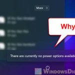 No Shutdown or Restart Option in Windows 11