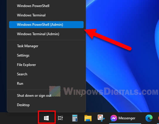 Otwórz administratora Windows PowerShell Windows 11