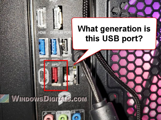 PC USB port generation for Quest 3