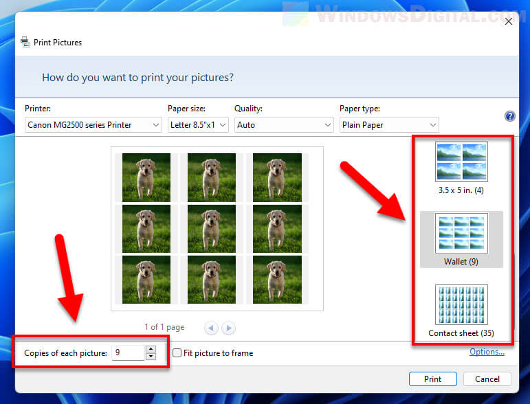 How To Print Multiple Photos On One Page In Windows 11