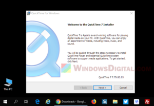 quicktime installer windows