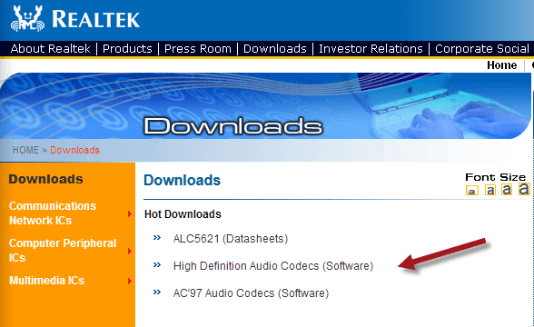 realtek audio driver windows 10 64 bit download