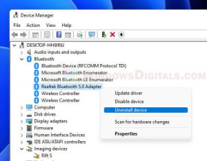 How to Reinstall Bluetooth Driver in Windows 11