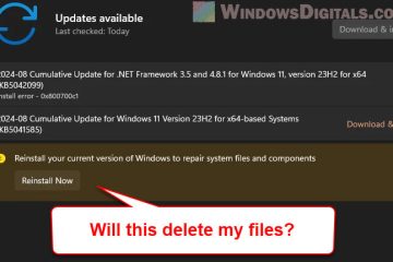 Reinstall your current version of Windows to repair system files and components