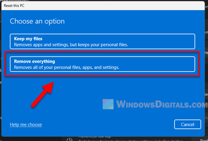 Reset Windows 11 Remove Everything