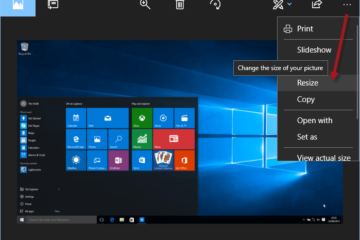 Resize image Windows 10 with Photos app