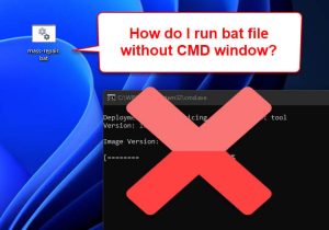 run batch file without cmd window