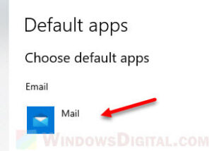 set aol as default email windows 10