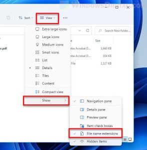 How to Change or Remove File Extension in Windows 11