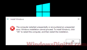 the computer restarted unexpectedly loop windows 10 fresh install