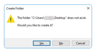 The desktop folder does not exist Windows 11