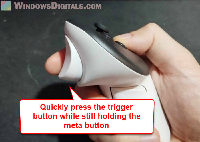 Trigger button to take screenshot on Quest 3