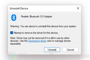 How To Reinstall Bluetooth Driver In Windows 11