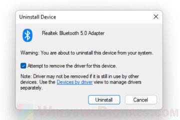 How to Reinstall Bluetooth Driver in Windows 11